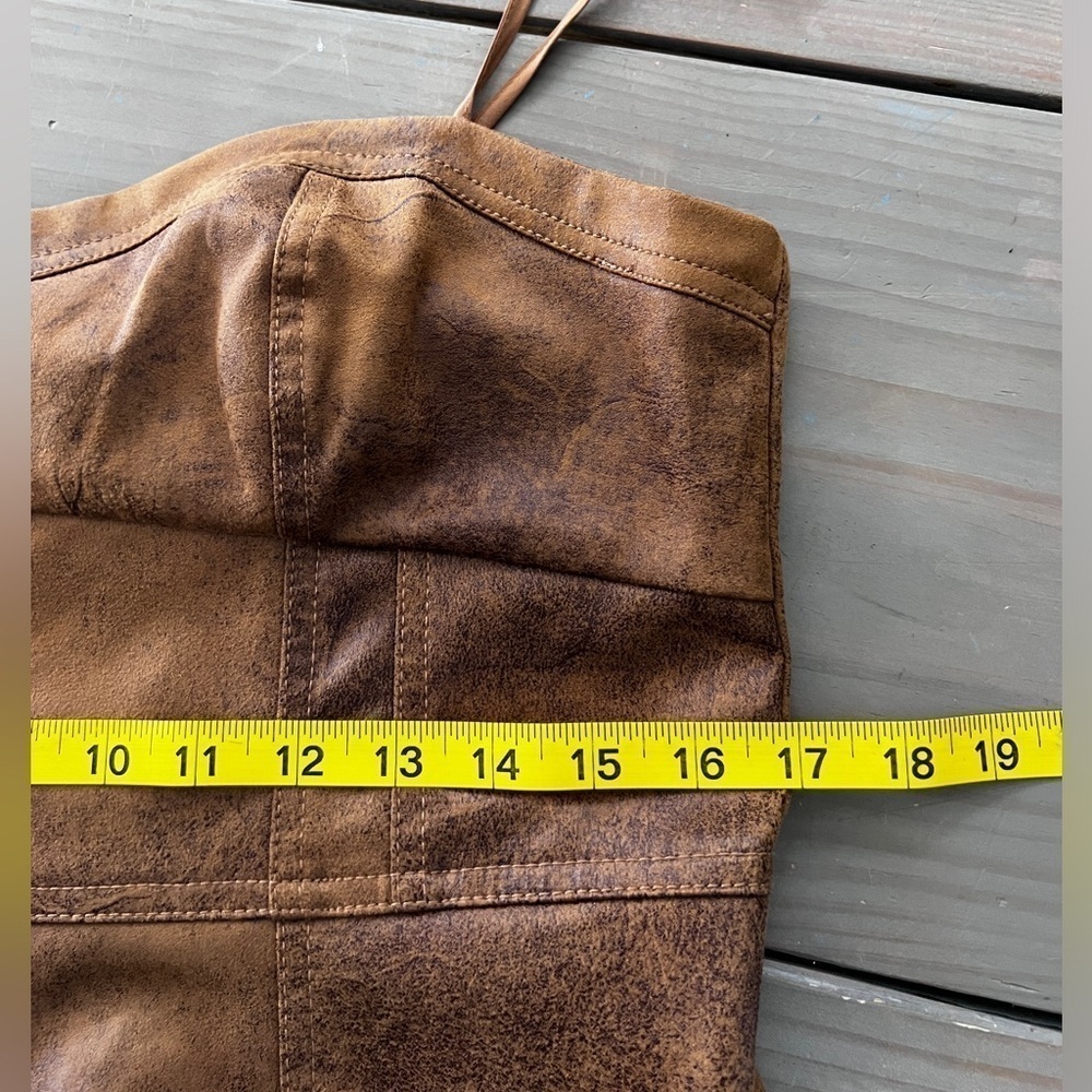 Free People NWT Veronica Suede Festival Mini Dress size 8 - Picture 13 of 15